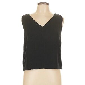Aritzia Babaton Murphy Black Sleeveless Blouse
